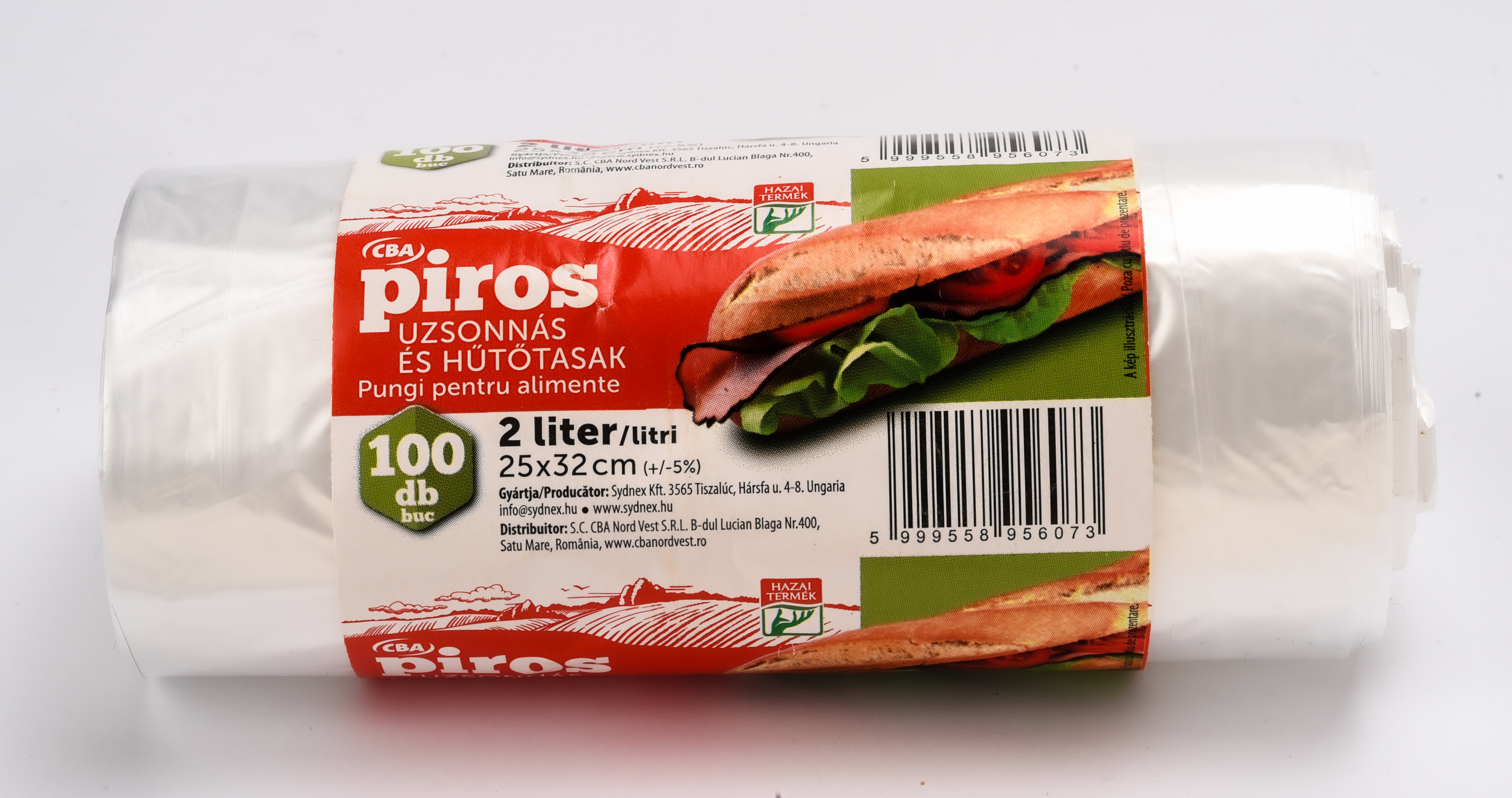 CBA Piros Uzsonnás és hűtőtasak 3L 25x32cm